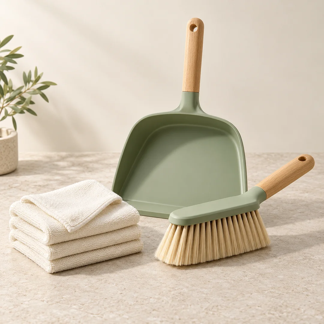 Set Sapu Mini dan Lap